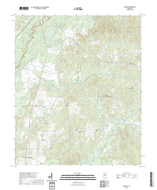Cameron, MS — USGS 7.5-minute topo (2024)