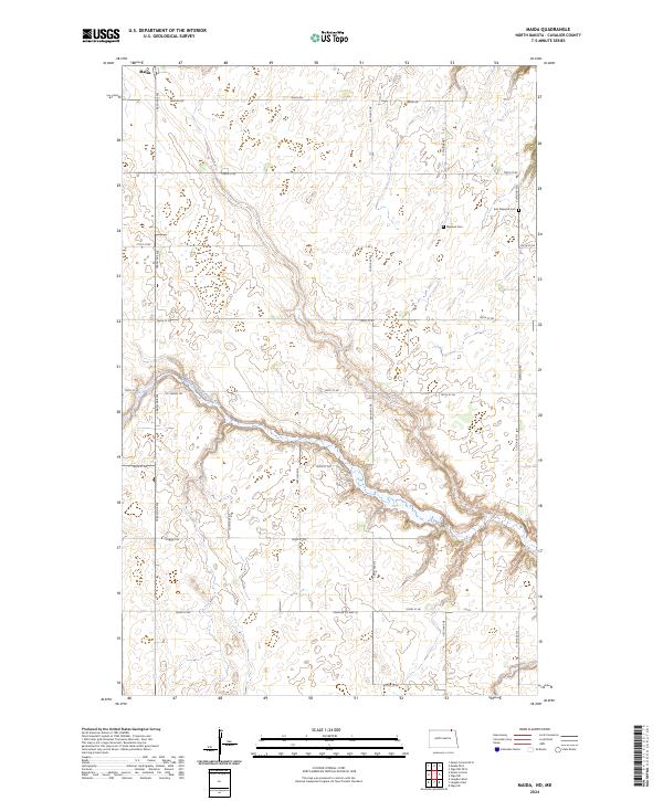 Maida, ND-MB — USGS 7.5-minute topo (2024)