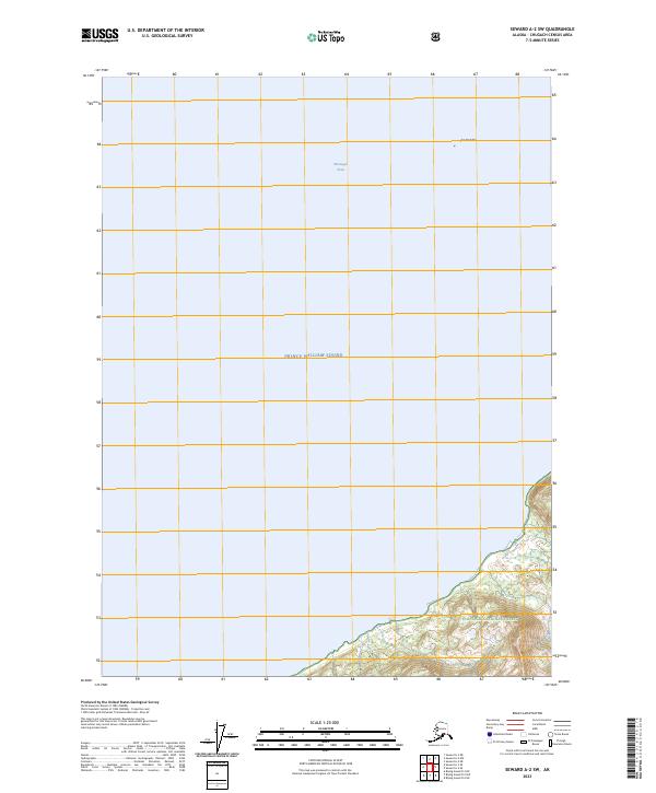 Seward A-2 SW, AK — USGS 7.5-minute topo (2023)