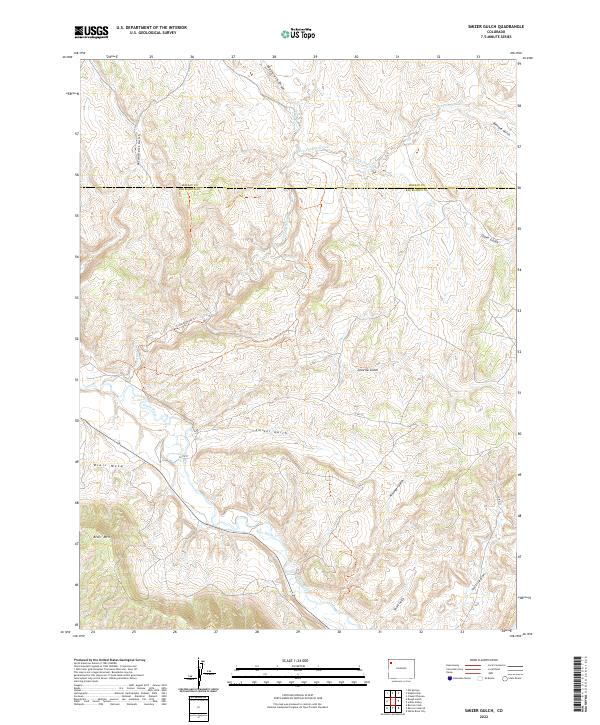 Smizer Gulch, CO — USGS 7.5-minute topo (2022)