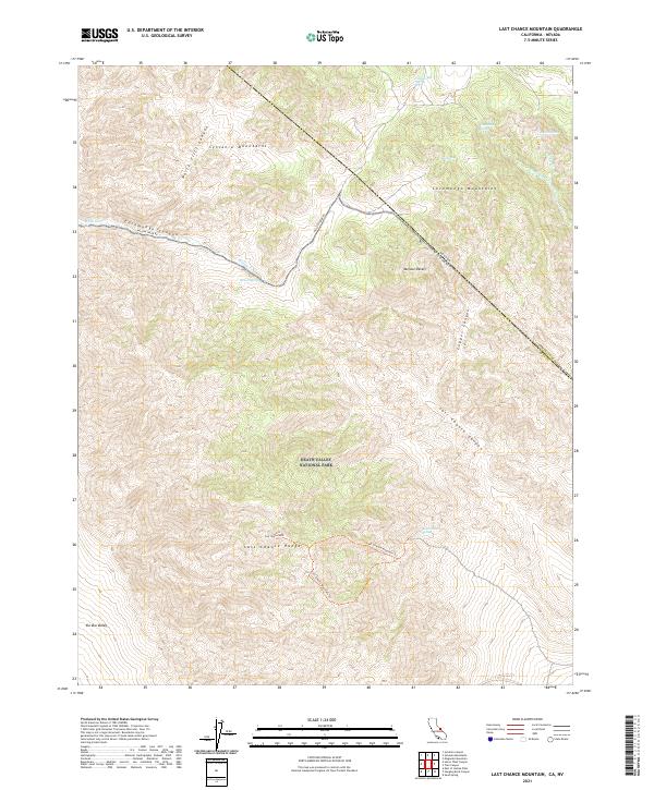 Last Chance Mountain, CA-NV — USGS 7.5-minute topo (2021)