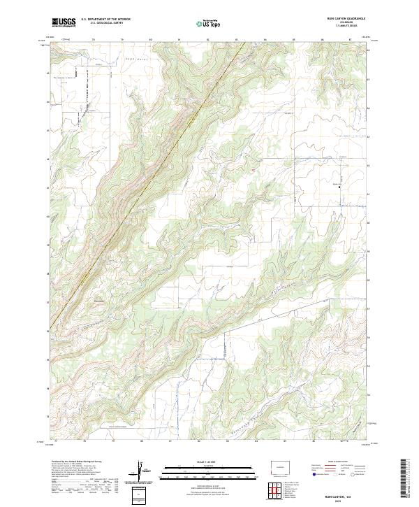 Ruin Canyon, CO — USGS 7.5-minute topo (2023)