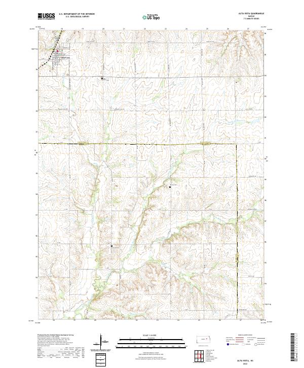 Alta Vista, KS — USGS 7.5-minute topo (2022)