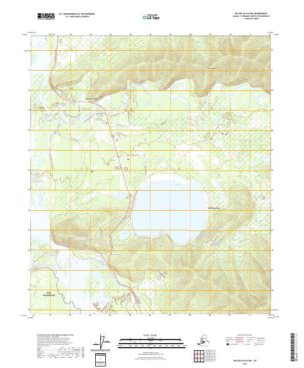 Big Delta B-6 NW, AK — USGS 7.5-minute topo (2021)