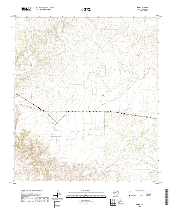 Mofeta, TX — USGS 7.5-minute topo (2022)
