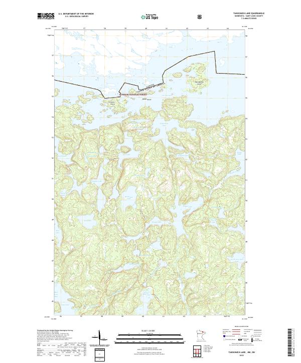 Takucmich Lake, MN-ON — USGS 7.5-minute topo (2022)