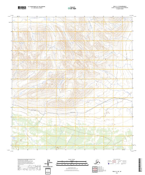 Healy A-1 SE, AK — USGS 7.5-minute topo (2024)