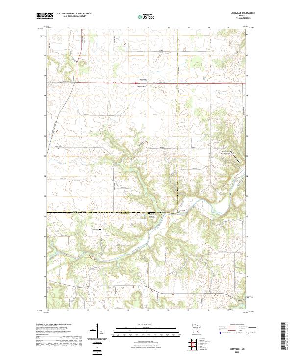 Miesville, MN — USGS 7.5-minute topo (2022)