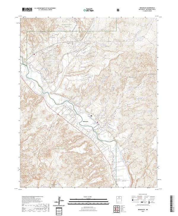 Medanales, NM — USGS 7.5-minute topo (2023)