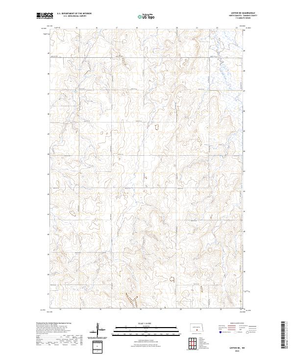 Linton NE, ND — USGS 7.5-minute topo (2024)