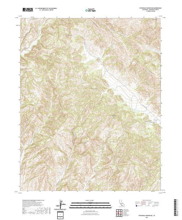 Stockdale Mountain, CA — USGS 7.5-minute topo (2021)