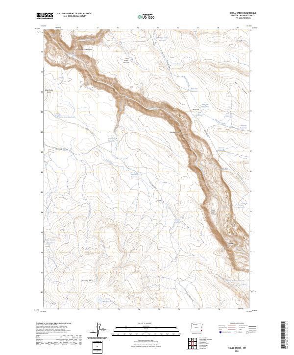 Skull Creek, OR — USGS 7.5-minute topo (2024)