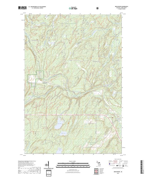 Beechwood, MI — USGS 7.5-minute topo (2023)