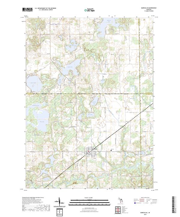 Marcellus, MI — USGS 7.5-minute topo (2023)