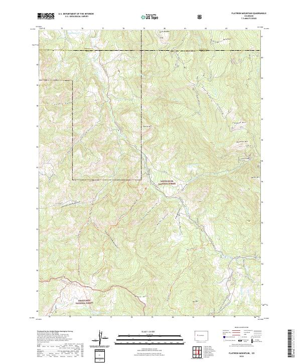 Flatiron Mountain, CO — USGS 7.5-minute topo (2022)
