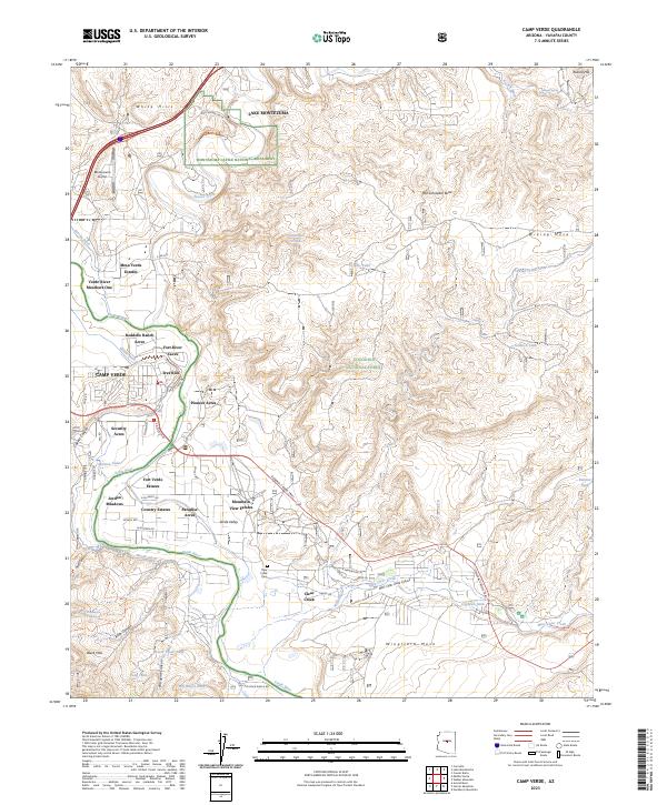 Camp Verde, AZ — USGS 7.5-minute topo (2023)