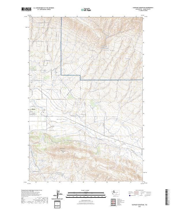 Elephant Mountain, WA — USGS 7.5-minute topo (2023)