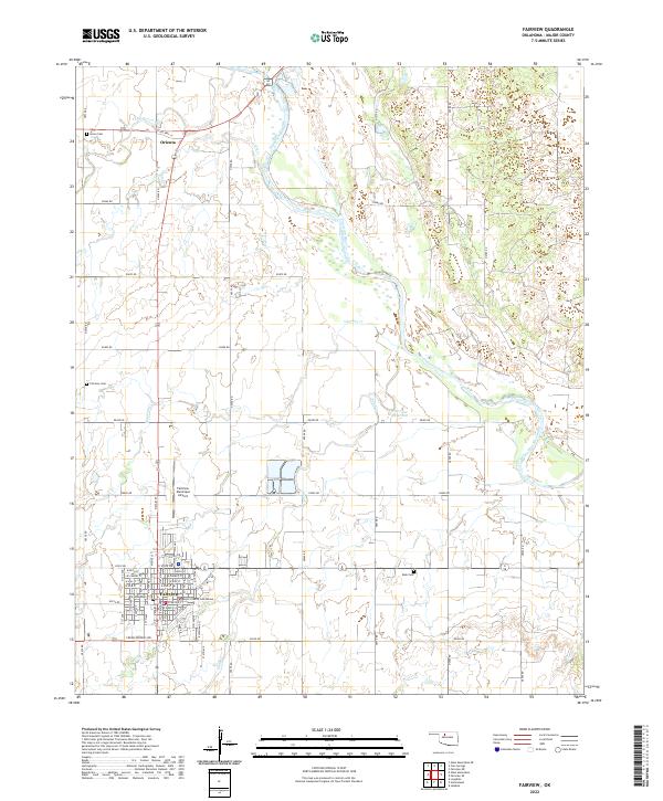 Fairview, OK — USGS 7.5-minute topo (2022)