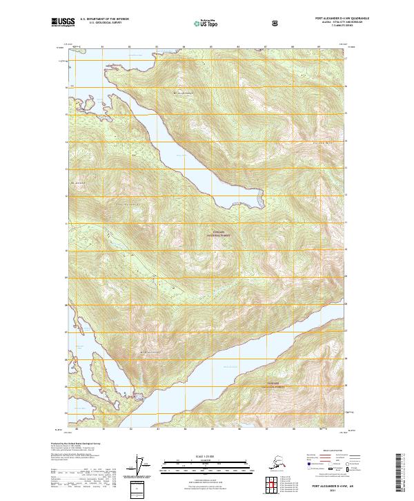 Port Alexander D-4 NW, AK — USGS 7.5-minute topo (2021)