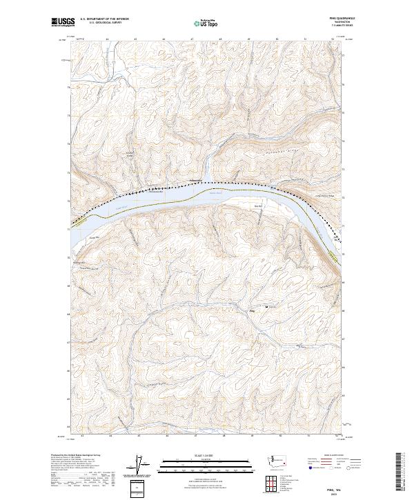 Ping, WA — USGS 7.5-minute topo (2023)