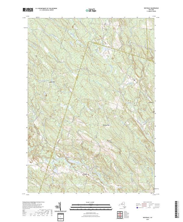 Westdale, NY — USGS 7.5-minute topo (2023)