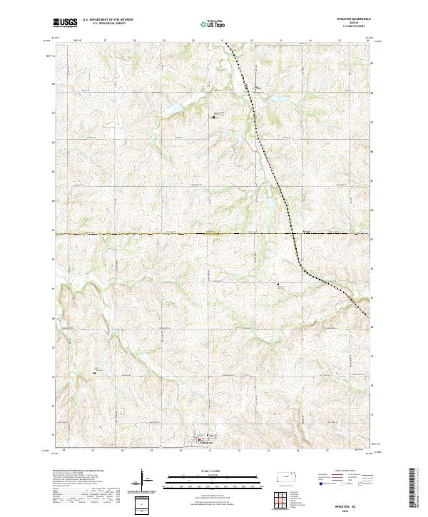 Wheaton, KS — USGS 7.5-minute topo (2022)