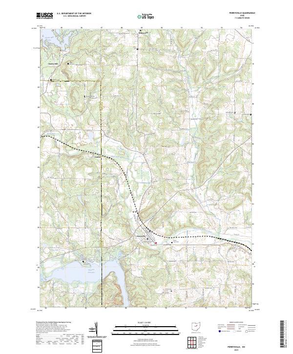 Perrysville, OH — USGS 7.5-minute topo (2023)