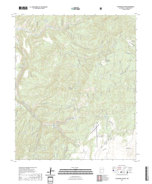 Telephone Canyon, NM — USGS 7.5-minute topo (2023)
