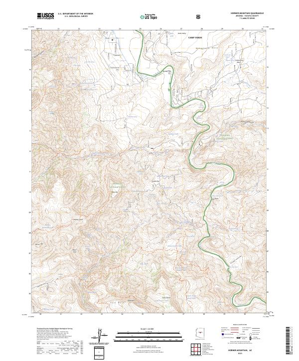 Horner Mountain, AZ — USGS 7.5-minute topo (2023)