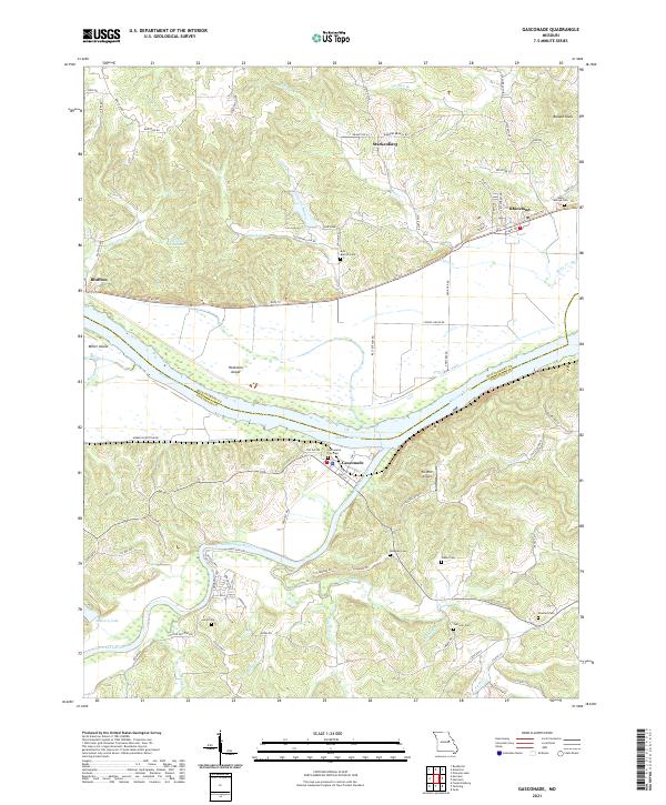 Gasconade, MO — USGS 7.5-minute topo (2021)