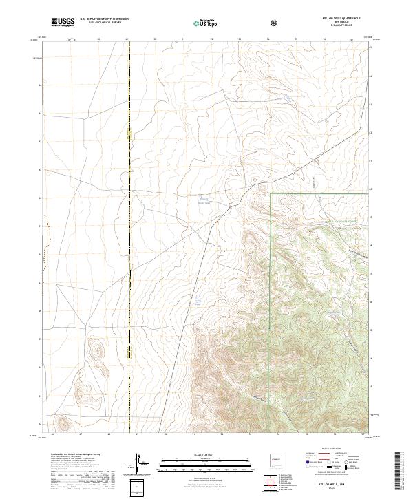 Kellog Well, NM — USGS 7.5-minute topo (2023)