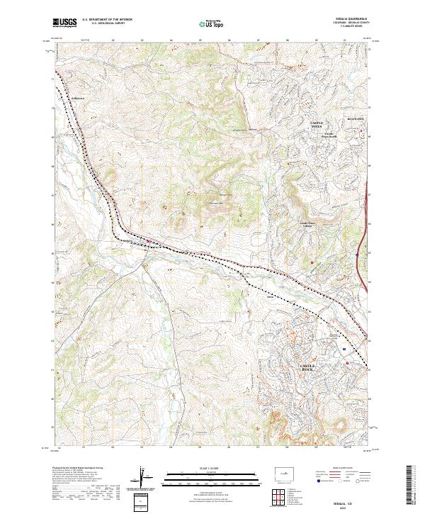 Sedalia, CO — USGS 7.5-minute topo (2022)