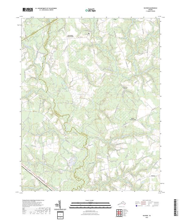 Raynor, VA — USGS 7.5-minute topo (2022)