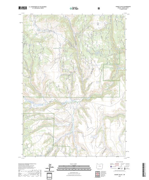 Hughet Valley, OR — USGS 7.5-minute topo (2023)