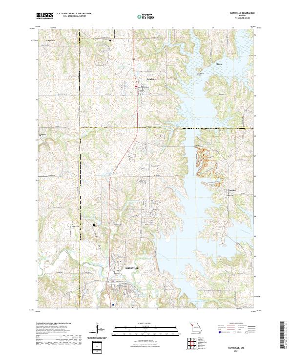 Smithville, MO — USGS 7.5-minute topo (2021)