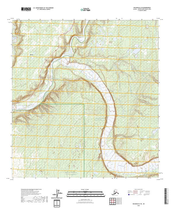 Gulkana B-3 SE, AK — USGS 7.5-minute topo (2023)