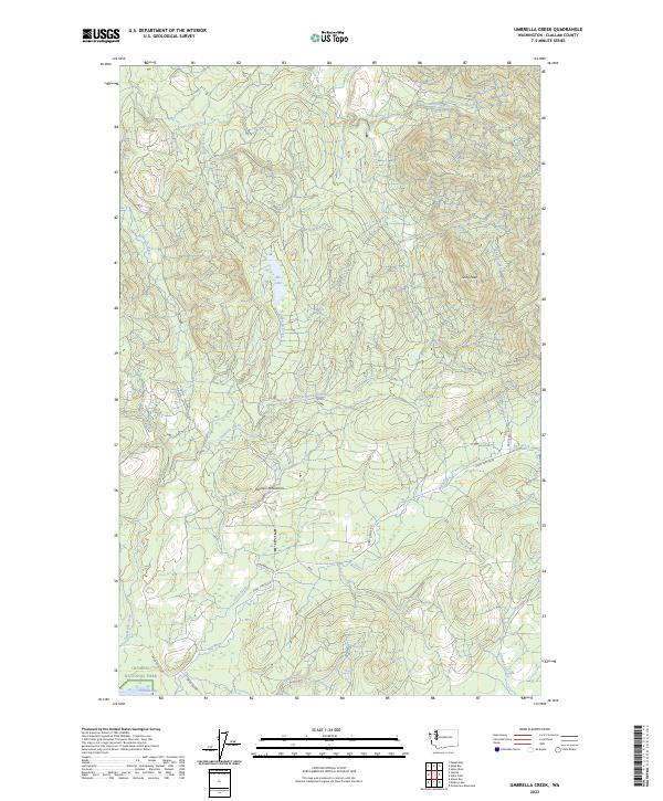 Umbrella Creek, WA — USGS 7.5-minute topo (2023)