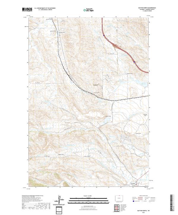 Dayton North, WY — USGS 7.5-minute topo (2021)