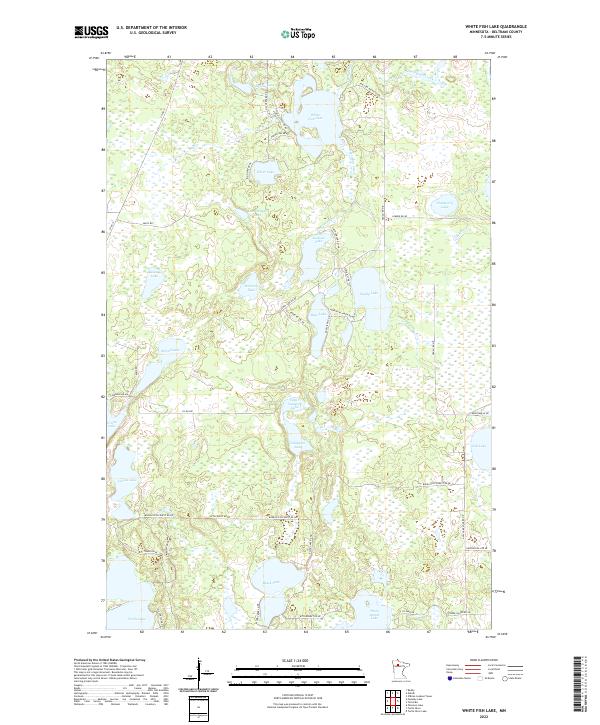 White Fish Lake, MN — USGS 7.5-minute topo (2022)