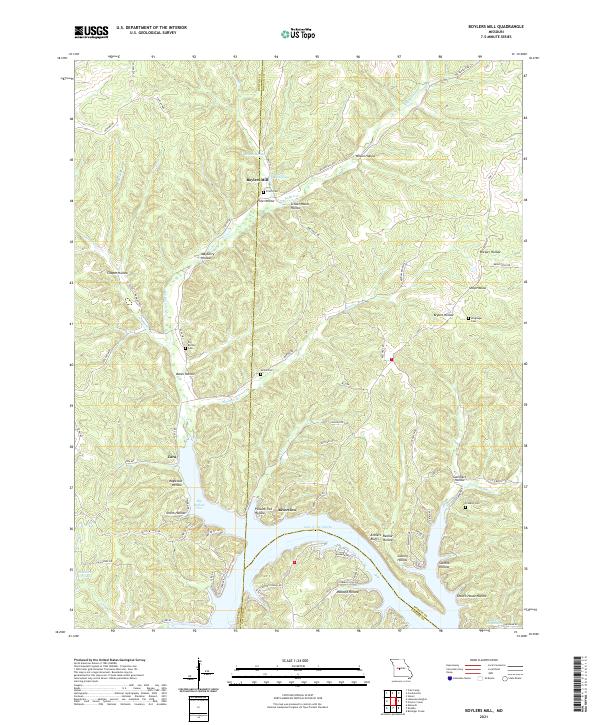 Boylers Mill, MO — USGS 7.5-minute topo (2021)