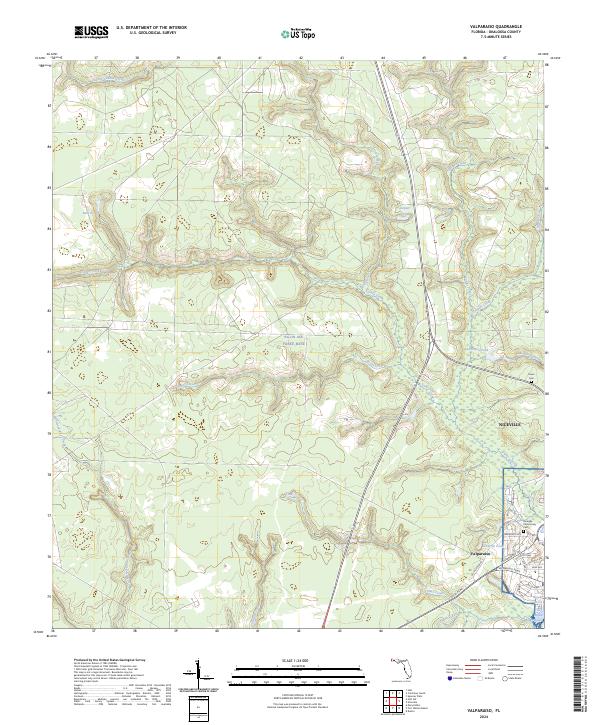 Valparaiso, FL — USGS 7.5-minute topo (2024)