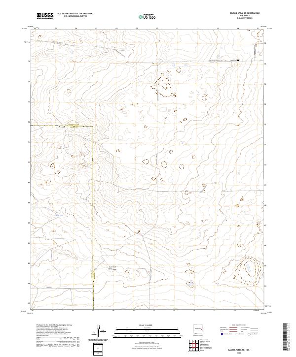 Gammil Well SE, NM — USGS 7.5-minute topo (2023)