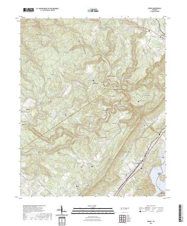 Roddy, TN — USGS 7.5-minute topo (2022)