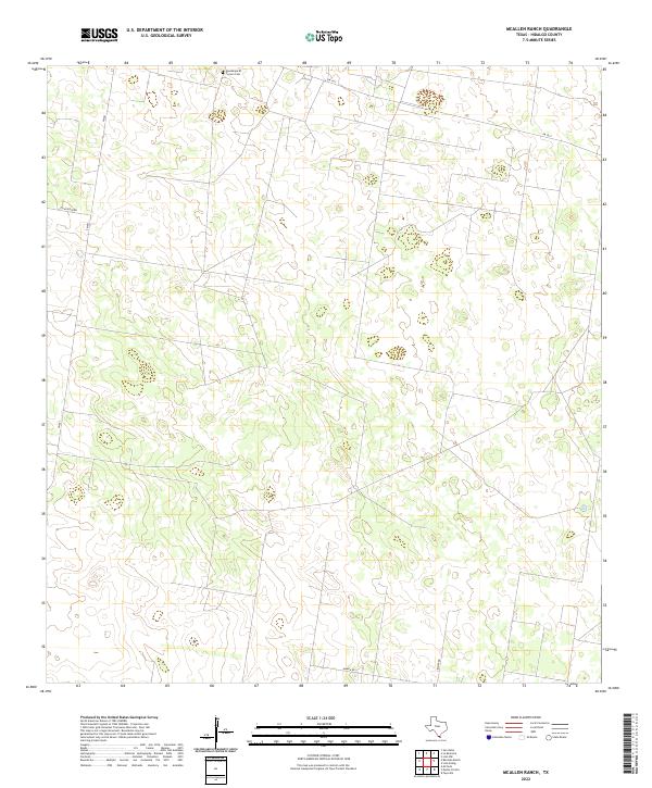 McAllen Ranch, TX — USGS 7.5-minute topo (2022)