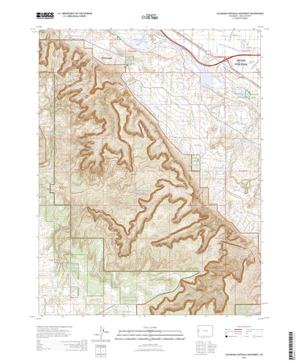 Colorado National Monument, CO — USGS 7.5-minute topo (2026)