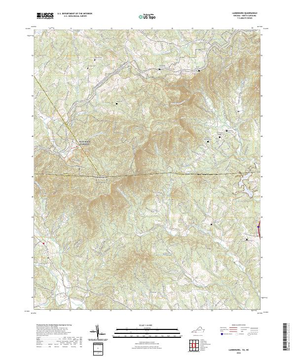 Lambsburg, VA-NC — USGS 7.5-minute topo (2022)