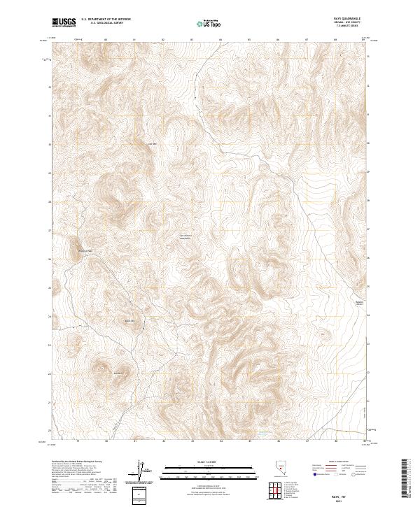 Rays, NV — USGS 7.5-minute topo (2021)