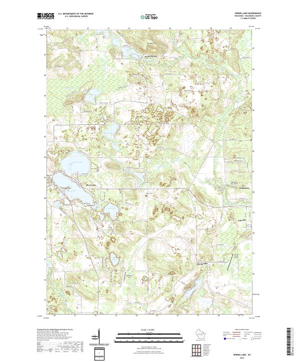 Spring Lake, WI — USGS 7.5-minute topo (2022)