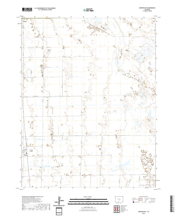 Hooper East, CO — USGS 7.5-minute topo (2022)