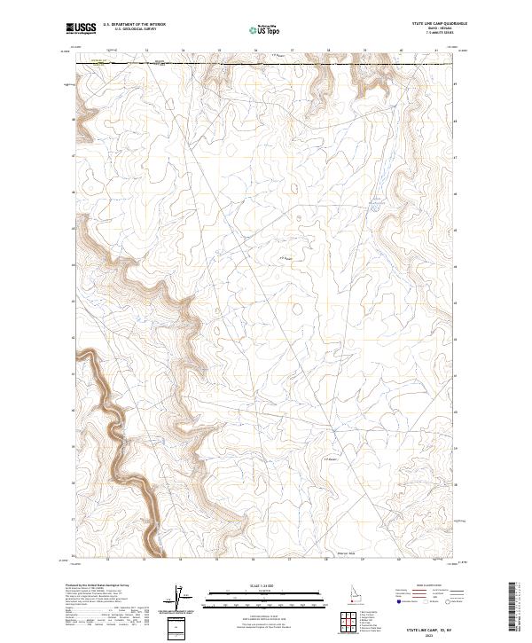 State Line Camp, ID-NV — USGS 7.5-minute topo (2023)